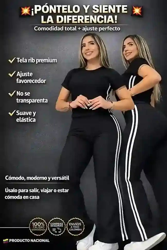 Conjunto Rib Sesgos – Comodidad Total con Ajuste que Estiliza