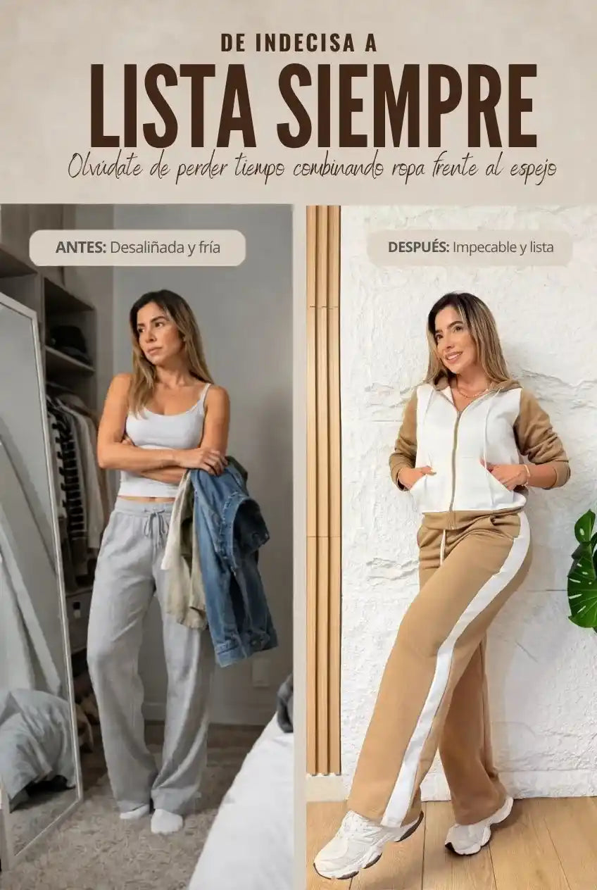 Set en Algodón Perchado 2 Piezas| Cómodo, Suave y Listo para Sali