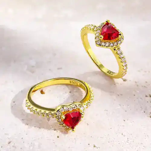 💍 Anillo de Promesa ❤️ | Baño en Oro Blanco/18k + Caja Gratis