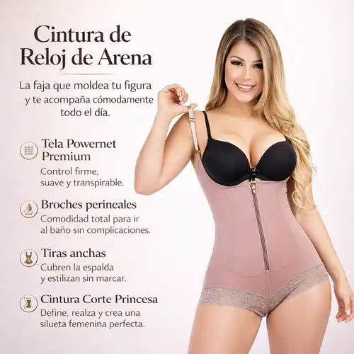 Faja Cachetero Moldeadora Invisible | Cintura Tipo Reloj de Arena y Glúteos Realzados