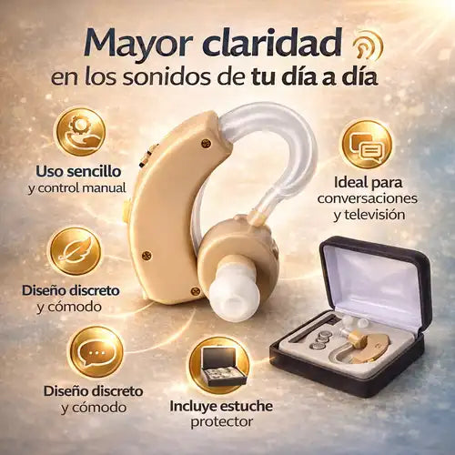 Audífono Amplificador de Sonido – Escucha con Más Claridad y Comodidad