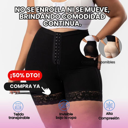 Curvalux® – Panty moldeador de tiro alto con cremallera invisible