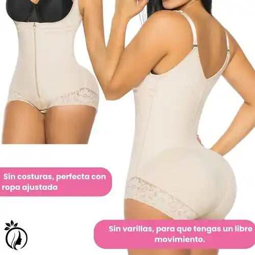 Faja Premium Semicachetero con Tiras Delgadas y Doble Ajuste