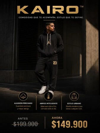 KAIRO™ | Sudadera en Algodón Perchado